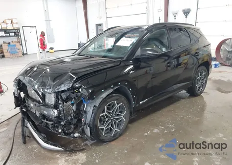 2024 Hyundai Tucson Hybrid N Line из США, поврежденный, VIN KM8JFCD10RU167855